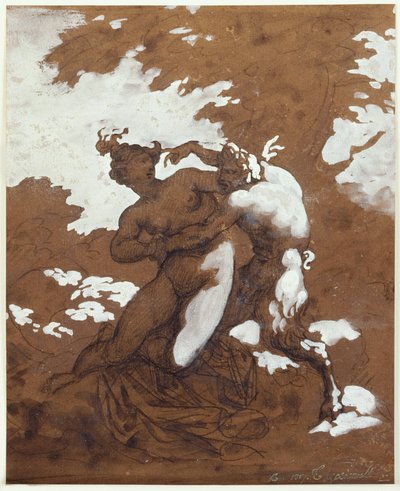 Satyr and Nymph by Theodore Gericault