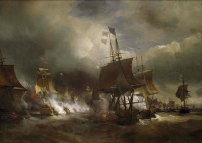 Battle of Ushant (1778) by Theodore Gudin