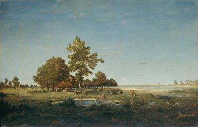 Landscape with a Clump of Trees by Pierre Etienne Theodore Rousseau