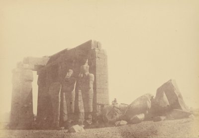 Close View of the Colossus of the Ramasseum by Théodule Devéria