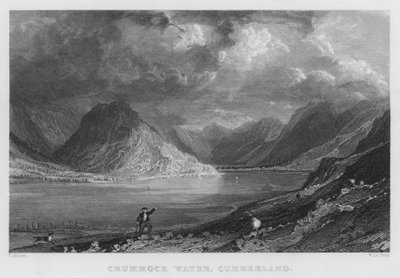 Crummock Water, Cumberland (engraving) by Thomas (after) Allom