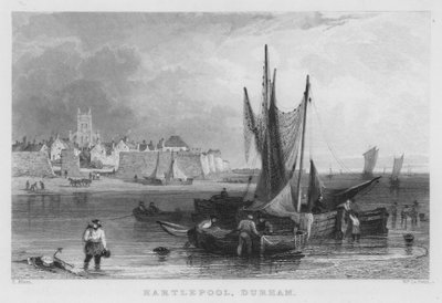 Hartlepool, Durham by Thomas (after) Allom