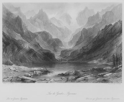 Lac de Gaube, Pyrenees by Thomas (after) Allom