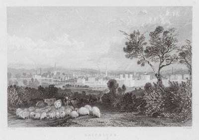Leicester by Thomas (after) Allom