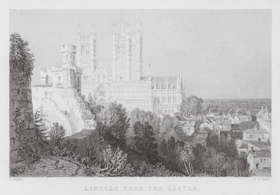 Lincoln from the Castle by Thomas (after) Allom