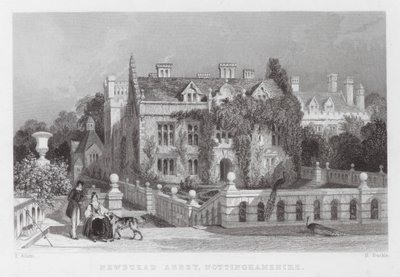Newstead Abbey, Nottinghamshire by Thomas (after) Allom