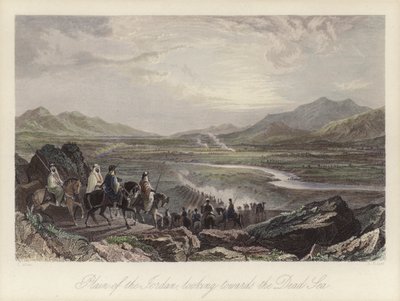Plain of the River Jordan looking towards the Dead Sea by Thomas (after) Allom