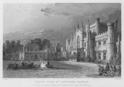South View of Lowther Castle, the Seat of William Lowther, Earl of Lonsdale by Thomas (after) Allom