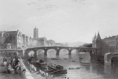 The Bridge of Toulouse by Thomas (after) Allom