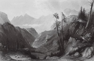 The Col de Tortes, Hunting the Izoid by Thomas (after) Allom