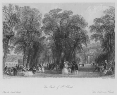 The Park of St Cloud by Thomas (after) Allom