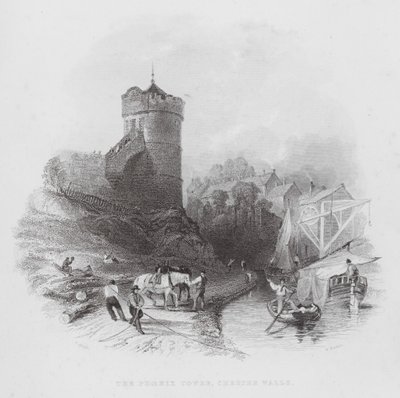 The Phoenix Tower, Chester Walls by Thomas (after) Allom