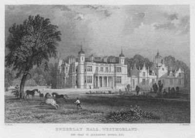Underlay Hall, Westmorland, the Seat of Alexander Nowell (engraving) by Thomas (after) Allom