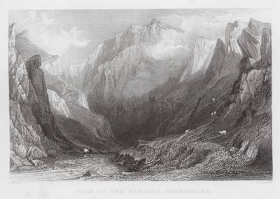Vale of the Winnets, Derbyshire by Thomas (after) Allom