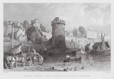 Water Tower, from the Dee Basin, Chester by Thomas (after) Allom