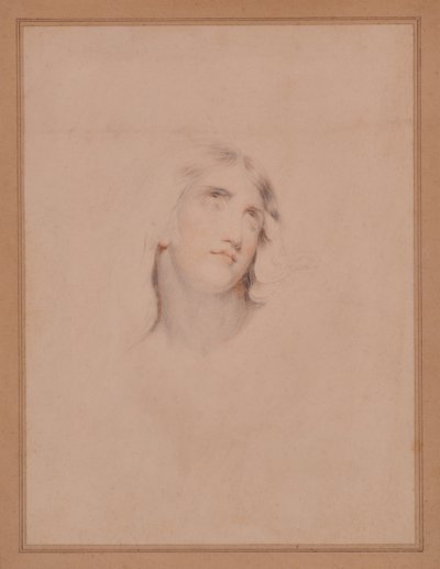 Head of a Young Man in Ecstasy by Thomas (attr. to) Lawrence
