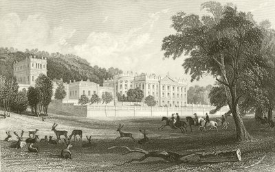 Chatsworth, Derbyshire by Thomas Allom
