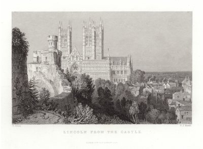 Lincoln from the Castle by Thomas Allom