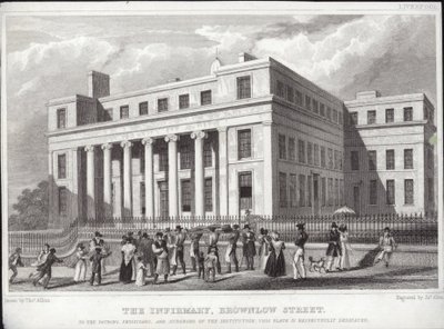 Liverpool Infirmary, Brownlow Street by Thomas Allom