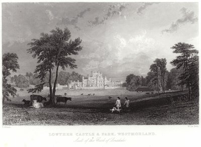 Lowther Castle and Park in Westmorland by Thomas Allom