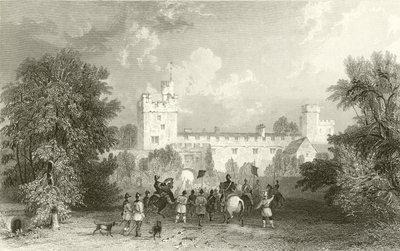 Naworth Castle, Cumberland by Thomas Allom