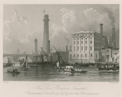 The Lion Brewery in Lambeth by Thomas Allom