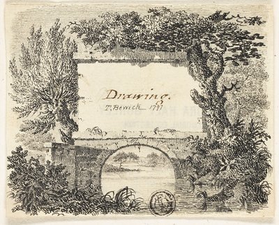 Vignette with Bridge Trees by Thomas Bewick