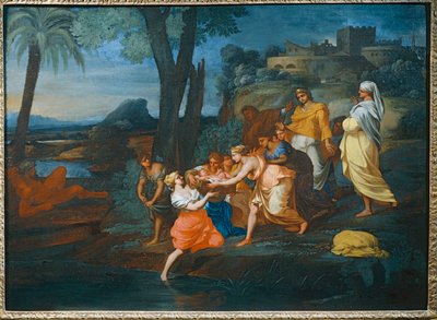 Moses saved from the waters by Thomas Blanchet