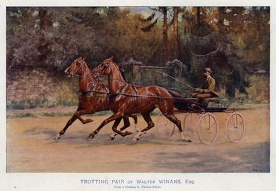 Trotting Pair of Walter Winans, Esquire by Thomas Blinks