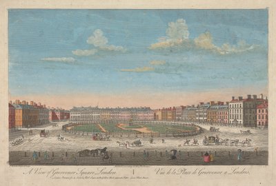 A View of Grosvenor Square, London by Thomas Bowles
