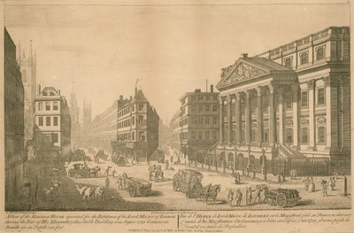 A View of the Mansion House, Appointed for the Residence of the Lord Mayor of London by Thomas Bowles