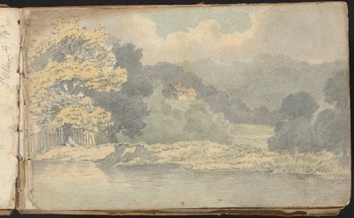 Album of Landscape and Figure Studies: Landscape Scene near St. Albans by Thomas Bradshaw