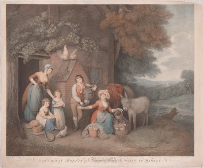Saturday Morning, Favorite Chickens Going to Market by Thomas Burke