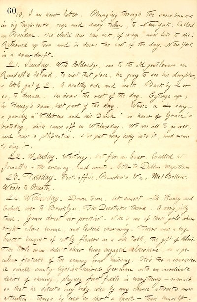 Thomas Butler Gunn Diaries - Volume 9, page 71, February 20-24, 1858 by Thomas Butler Gunn