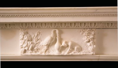George II statuary chimneypiece, c.1755 by Thomas Carter