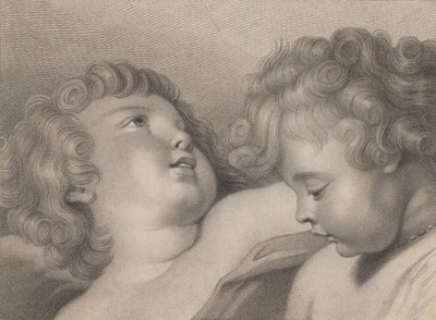 Two Heads of Cherubs by Thomas Cheesman
