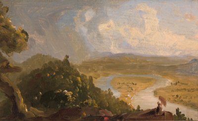Sketch for View from Mount Holyoke, Northampton, Massachusetts, after a Thunderstorm (The Oxbow) by Thomas Cole