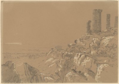 Temples of Juno, Lucina, and Concordia - Agrigentum, Sicily by Thomas Cole