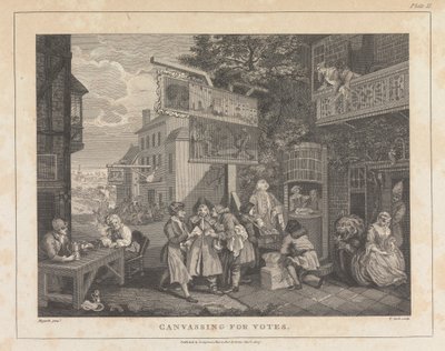 Canvassing for Votes, Plate II by Thomas Cook