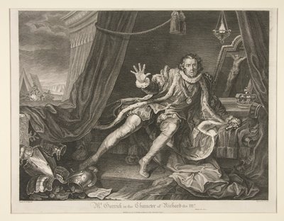 Mr. Garrick in the Character of Richard III by Thomas Cook