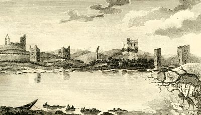 North View of the Ruins of Clomines, County Wexford by Thomas Cook