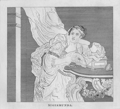 Sigismunda, 1808, 1827 by Thomas Cook
