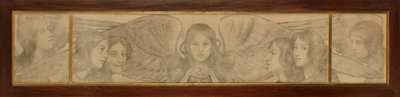 Triptych of Angels by Thomas Cooper Gotch