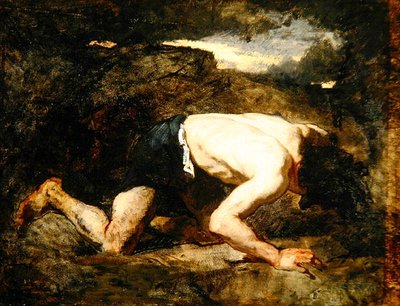 The Fugitive, Study for Timon of Athens, c.1857 by Thomas Couture