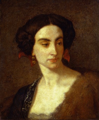 Female Study Head (Mademoiselle Poinsot) by Thomas Couture