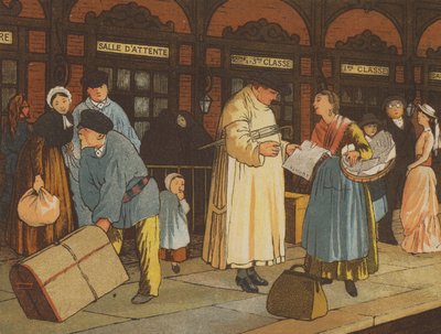 En route from Caen to Paris: a railway station by Thomas Crane