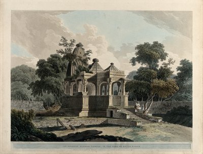 An Ancient Hindu Temple in the Fort of Rotas, Bihar by Thomas Daniell