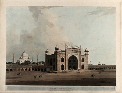 The Taj Mahal, at Agra by Thomas Daniell