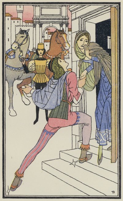 Illustration for The Decameron of Boccaccio by Thomas Derrick