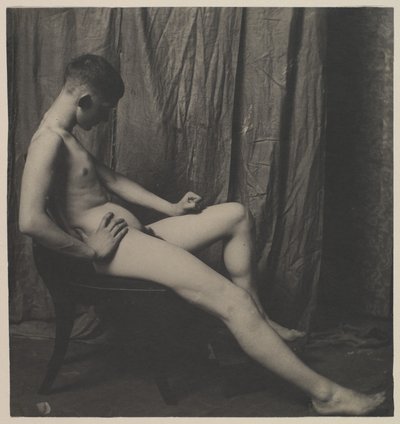 Bill Duckett Nude, at the Art Students’ League of Philadelphia by Thomas Eakins